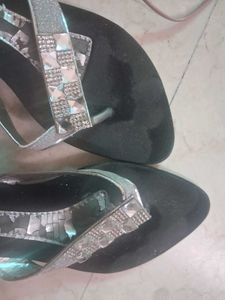 Sparkling Wedge Flip Flops