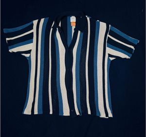 Men's Striped Knitted Shirt