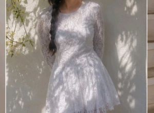 ❤️‍🔥Elegant  off White  Floral Lace Fit  top 🤌
