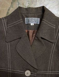 Vintage ENKA Brown Cropped Blazer