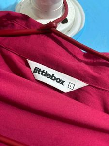 Chic Pink Tie-Waist Shirt