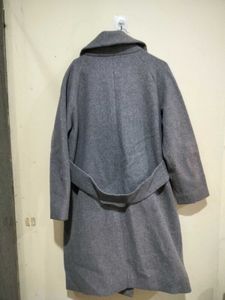 Gray Double-Breasted Coat