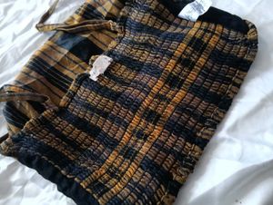 🎀BUY '1' GET '1' FREE Checked Tie-Strap Top