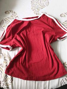 Red Ringer Tee