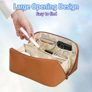 Imported Leather Ladies Makeup Bag
