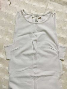 White Sleeveless Jumpsuit