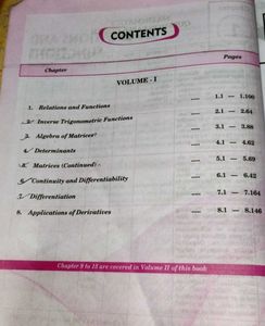 Elements of Mathematics Class XII Vol-1&amp;2