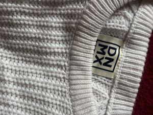 Cozy Two-Tone Knit Sweater