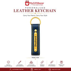 Personalized Leather Keychain