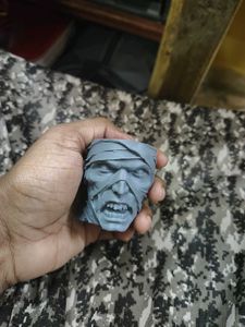 Creepy Mummy Head Figurine