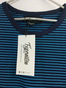 Women's Blue Striped T-Shirt