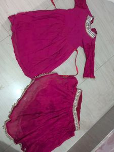 Beautiful Magenta stylish gown