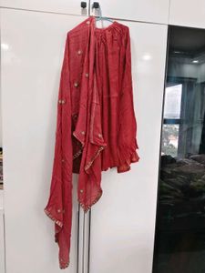 handwork heavy palazzo suit