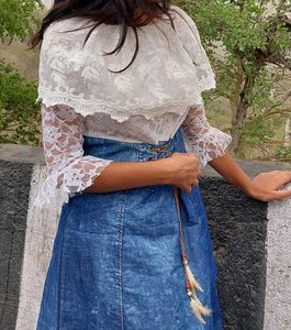 Denim And Laced One Piece