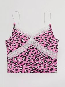 SHEIN | Y2K Leopard Print Lace Top