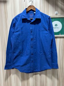 Levis Blue Button Down Cotton Shirt