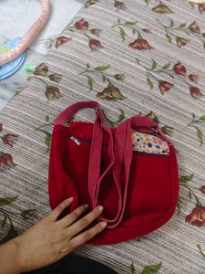 Chic Red &amp; Floral Clutch