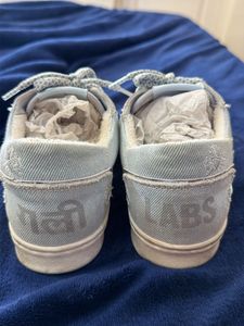 Stylish Silver Sneakers denim gully labs