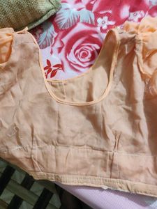 Peach Embellished Saree
