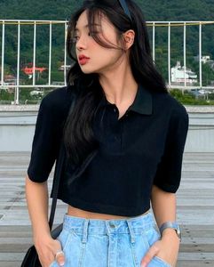 ⚡🖤Black Mock Neck Button Top