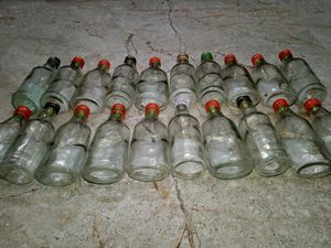 20 Hard Glass Bottles
