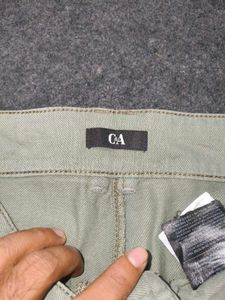 C&amp;A 'Pleated Utility' Wide-Leg Cargo Pants