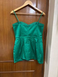 H&amp;M Green Strappy Cocktail Top