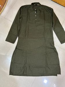 Men's Olive Green Kurta