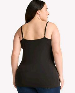 Simple Black Spaghetti Strap Tank Top