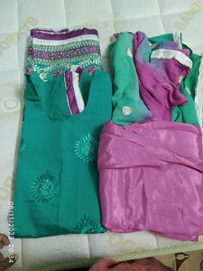 Today's Offer : Green &amp; Pink Suit