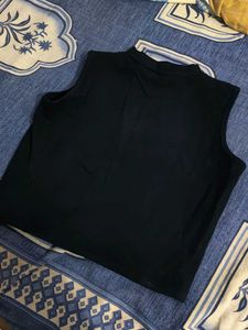 Sleek Black Sleeveless Top