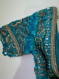 Heavy Zari &amp; Stone Work Designer Blouse – Size 32