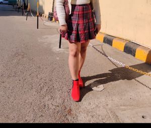 Pleated Mini Skirt