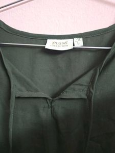 Elegant Green top with Lace Detail