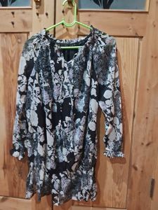 Floral Print Tunic Top