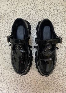 Black Chunky Platform Mary Janes