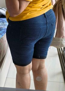 Navy Polka Dot Pants