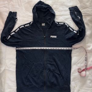 Puma Navy Zip-Up Hoodie Jacket