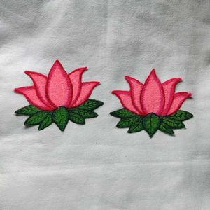Pink Lotus Readymade Rangoli Patches