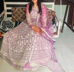 Beautiful gown with dupatta