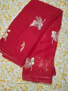 Red Saree