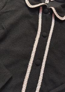 Chic Grey Kurta Set with White Trim
