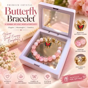 Premium Crystal Butterfly Bracelet
