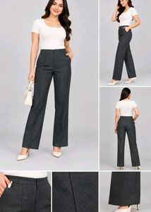 Chic Dark Grey Trousers