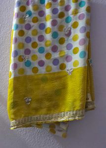Charming Polka Dot Saree