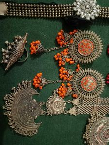 Oxidized Silver Jewelry Set