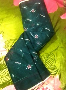 Saree With Blouse Piece Attached
