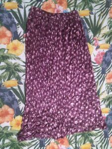 Elegant Floral Pleated Maxi Skirt