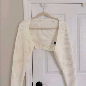 Cream Knit korean bolero