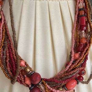 Bohemian Beaded Layered Necklace